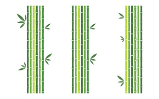 Bamboo vector icon Logo illustration design template v.16