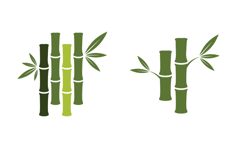 Bamboo vector icon Logo illustration design template v.1 Logo Template