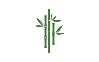 Bamboo vector icon Logo illustration design template v.9