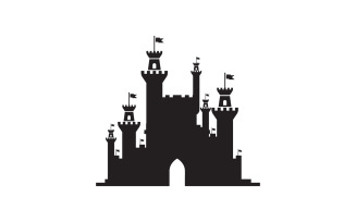 Castle vector illustration icon Template design v.13