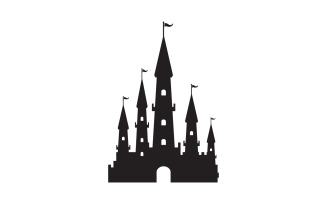 Castle vector illustration icon Template design v.14