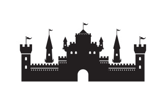 Castle vector illustration icon Template design v.15