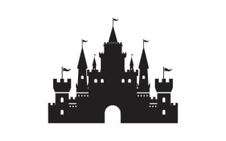 Castle vector illustration icon Template design v.16