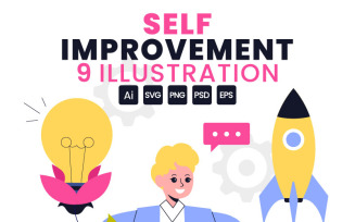 9 Self Improvement Illustration