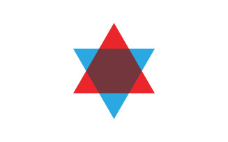 Star David Template vector illustration design template v.11