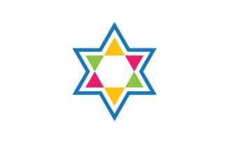 Star David Template vector illustration design template v.4