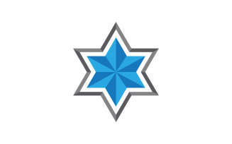 Star David Template vector illustration design template v.6