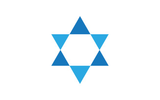 Star David Template vector illustration design template v.7