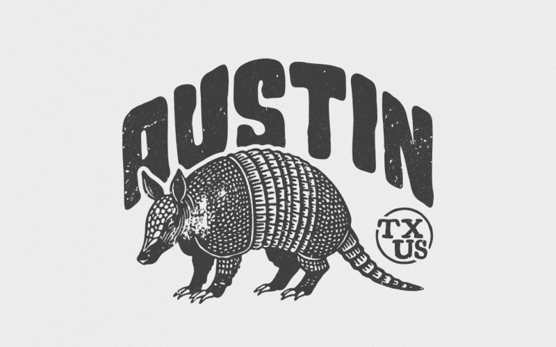 Armadillo Digital Download, Transparent PNG T-Shirt Design, Vintage Sublimation Graphic, Instant Illustration