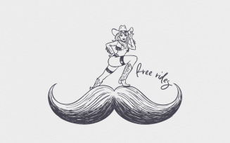 Beard PNG, Funny Mens Beard PNG, Beard Free Rides PNG, Mens TShirt Design, Funny Mens PNG, Mustache