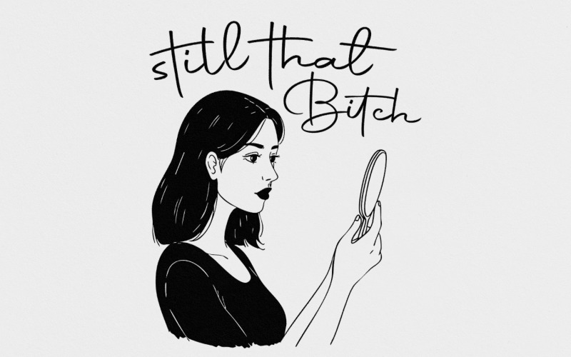 Inner Bitch PNG, Adult Humor PNG, Funny Sayings, Quote PNG, Sublimation Designs, Digital Download, Illustration