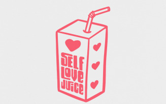 Self Love Juice PNG, Sublimation Design, Juice Box PNG, Trendy Quirky Mental Health, Self Care,