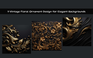 Vintage Floral Ornament Design for Elegant Backgrounds