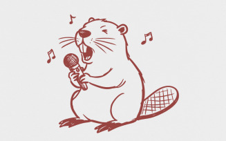 Beaver PNG, Dance Beaver png Clipart, Beaver Silhouette Vector, Beaver Cut Files , Beaver