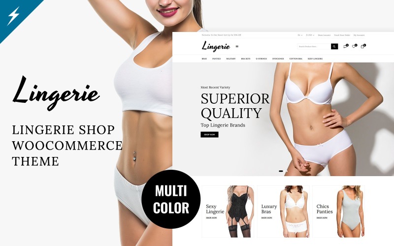 Lingerie & Fashion WooCommerce Responsive Theme WooCommerce Theme