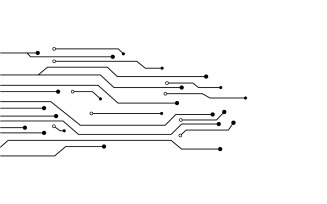 Circuit Digital Modern Illustration Template design v.1