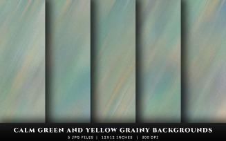 Calm Green and Yellow Grainy Texture Backgrounds
