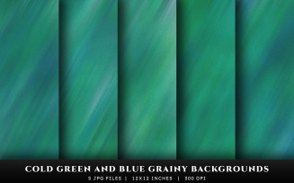 Cold Green and Blue Grainy Texture Backgrounds
