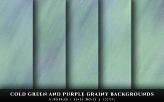 Cold Green and Purple Grainy Texture Backgrounds