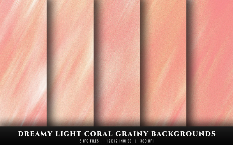Dreamy Light Coral Grainy Texture Backgrounds