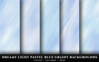 Dreamy Light Pastel Blue Grainy Texture Backgrounds