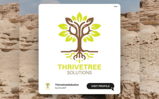 Elegant Tree Logo Template – Perfect for Eco-Friendly & Sustainable Brands