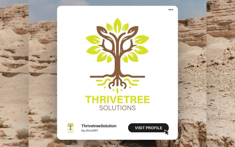Elegant Tree Logo Template – Perfect for Eco-Friendly & Sustainable Brands