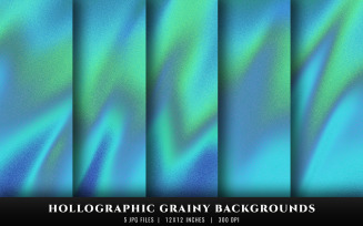 Holographic Grainy Texture Backgrounds