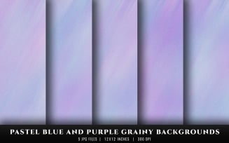 Pastel Blue and Purple Grainy Texture Backgrounds