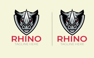Rhino Exclusive logo design Template