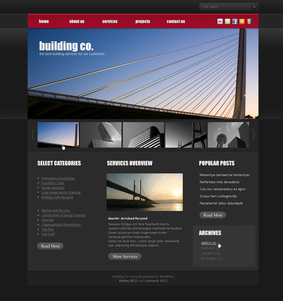 Construction Company PSD Template New Screenshots BIG