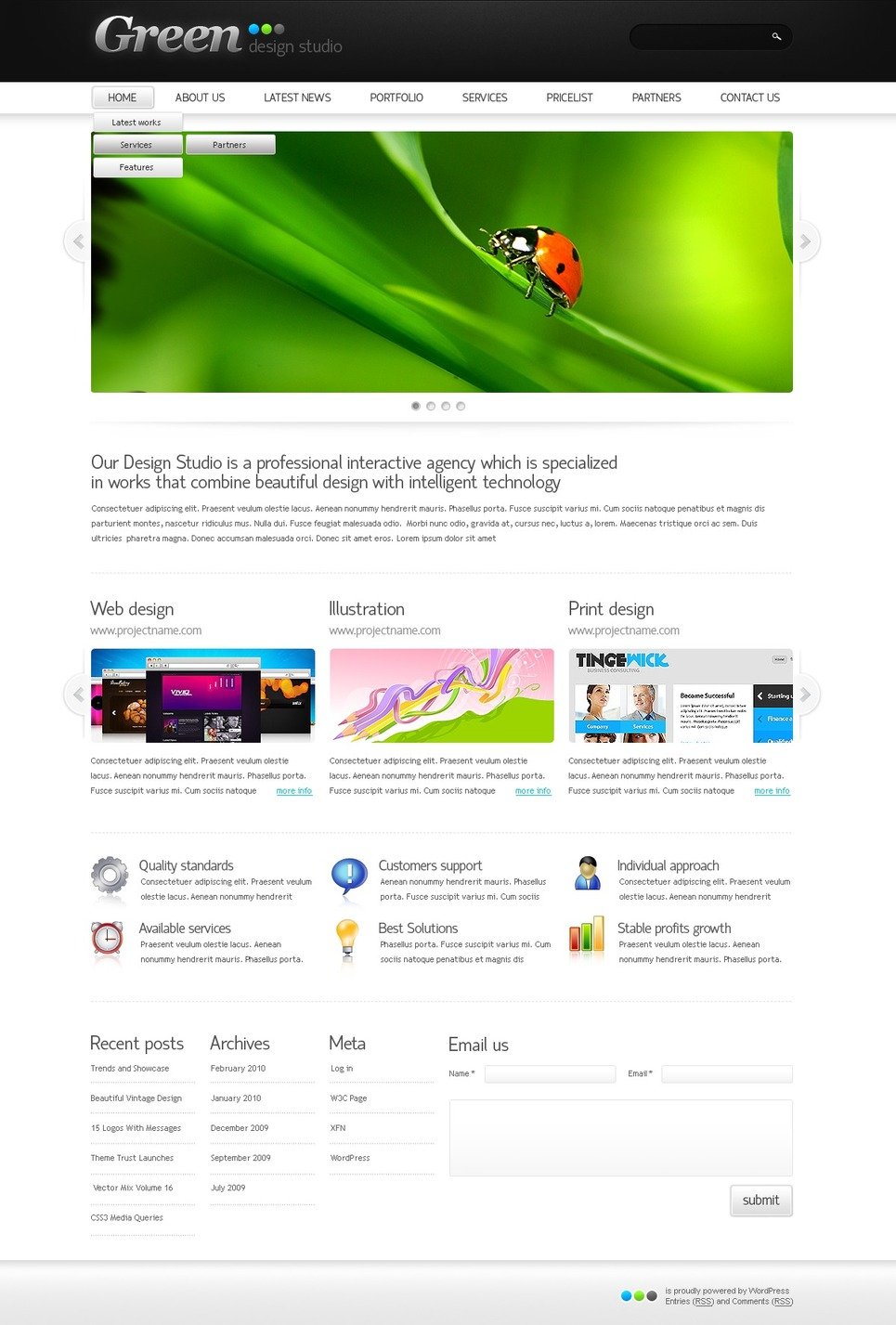 Design Studio PSD Template New Screenshots BIG