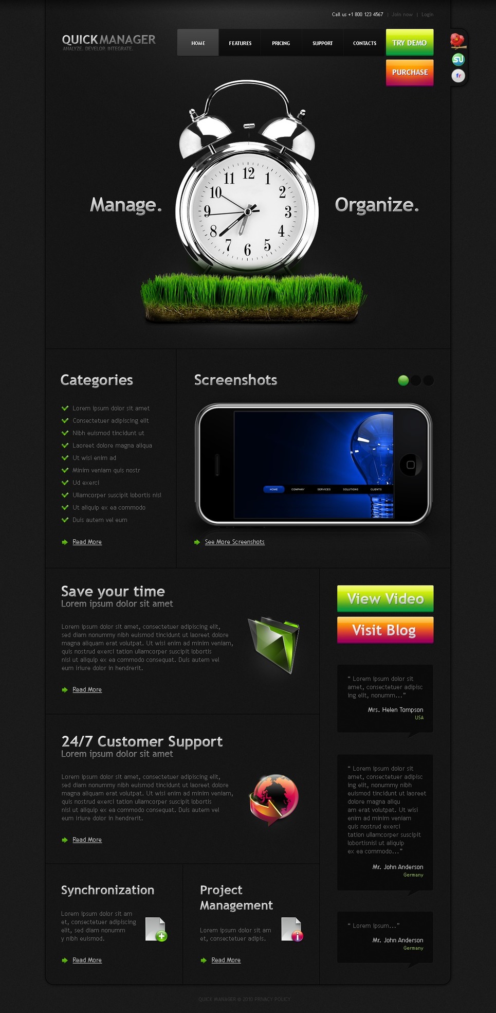 Management Company PSD Template New Screenshots BIG