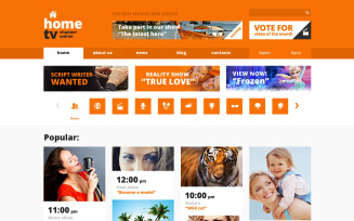 TV Channel Responsive Website Template