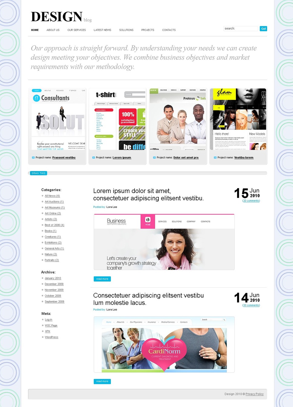 Web Design PSD Template New Screenshots BIG