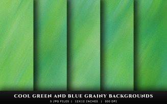 Cool Green and Blue Grainy Texture Backgrounds