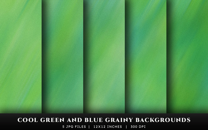 Cool Green and Blue Grainy Texture Backgrounds
