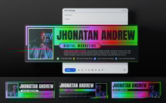 Gradient Email Header Template 682