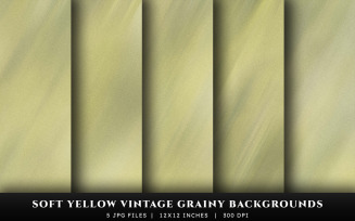 Soft Yellow Vintage Grainy Texture Backgrounds