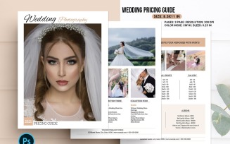Wedding Photography Pricing List Template
