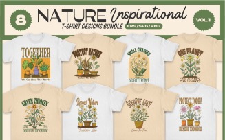 Nature Inspirational T-shirt Designs Bundle Vol. 2