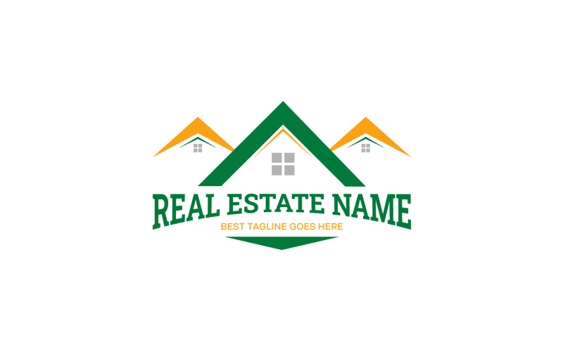Real Estate Logo-Construction Logo-Property Logo | For Real Estate Design...5 Logo Template
