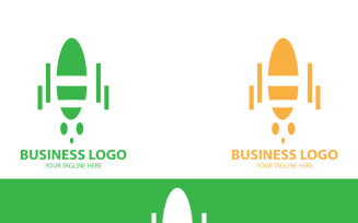 Rocket Logo Design Modern & Minimalist Space Exploration Branding