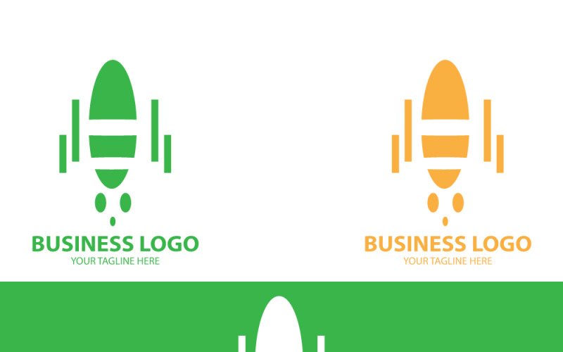 Rocket Logo Design Modern & Minimalist Space Exploration Branding Logo Template