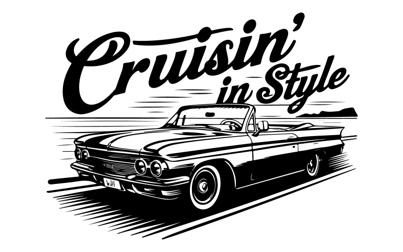 T-shirt design graphic vector illustration in vintage retro style