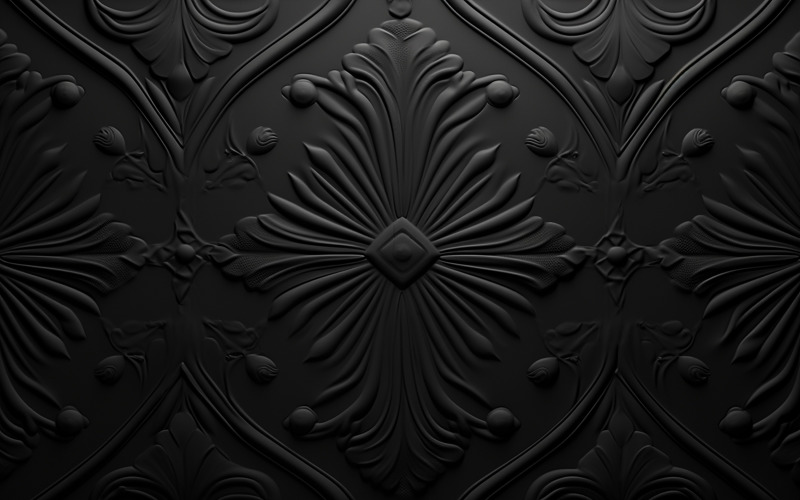 Black Ornament Background Design