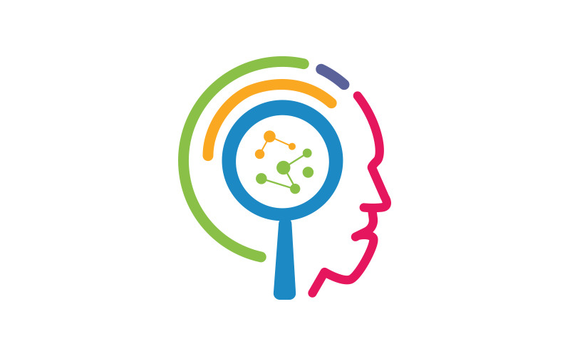 Brain Research Logo, Mind Logo Logo Template