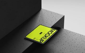 Modern Tablet Mockup on Concrete Surface