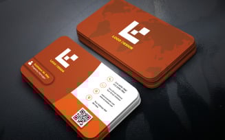 Professional Double-Sided Business Card PSD Template for Corporate Brandings