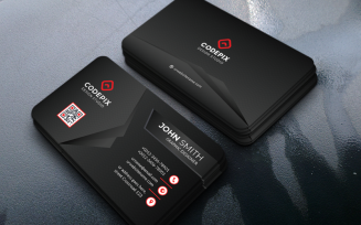 Creative Minimalist Business Card Design Identity Template 315